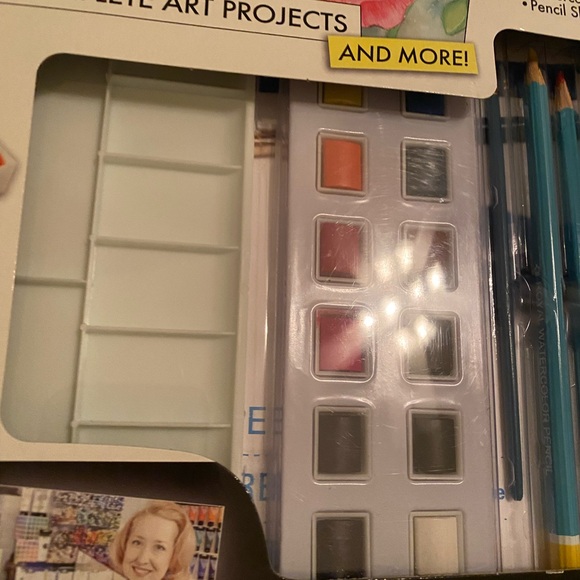 Watercolor Drawing Art Set with Pencils and Paints brand new - Picture 4 of 8